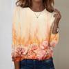 Long Sleeve Shirts For Women Cute Print Graphic Tees Blouses Casual Plus Size Basic Tops Pullover