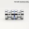 Pack of 2 Stylish Contemporary Glass Door Handles Aluminum Alloy Materials Bathroom Accessory for Wet Environment