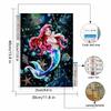 5D DIY Diamond Art Painting Kits for Adults, The Beautiful Mermaid Full Round Crystal Diamond Kits for Beginner for Home Wall Decorate
