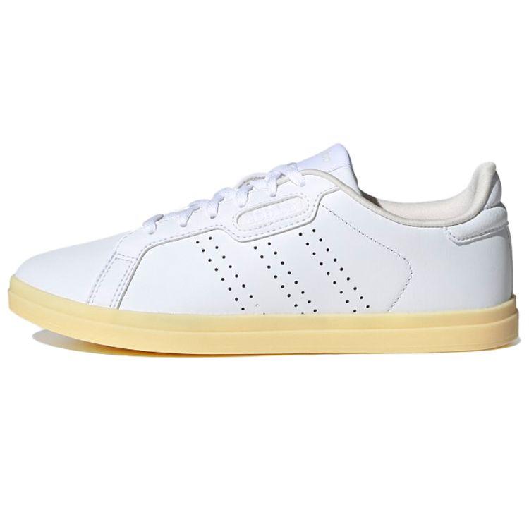 Adidas Neo Courtpoint Cl Low Top Sneakers Women Sneakers White Yellow FW7387