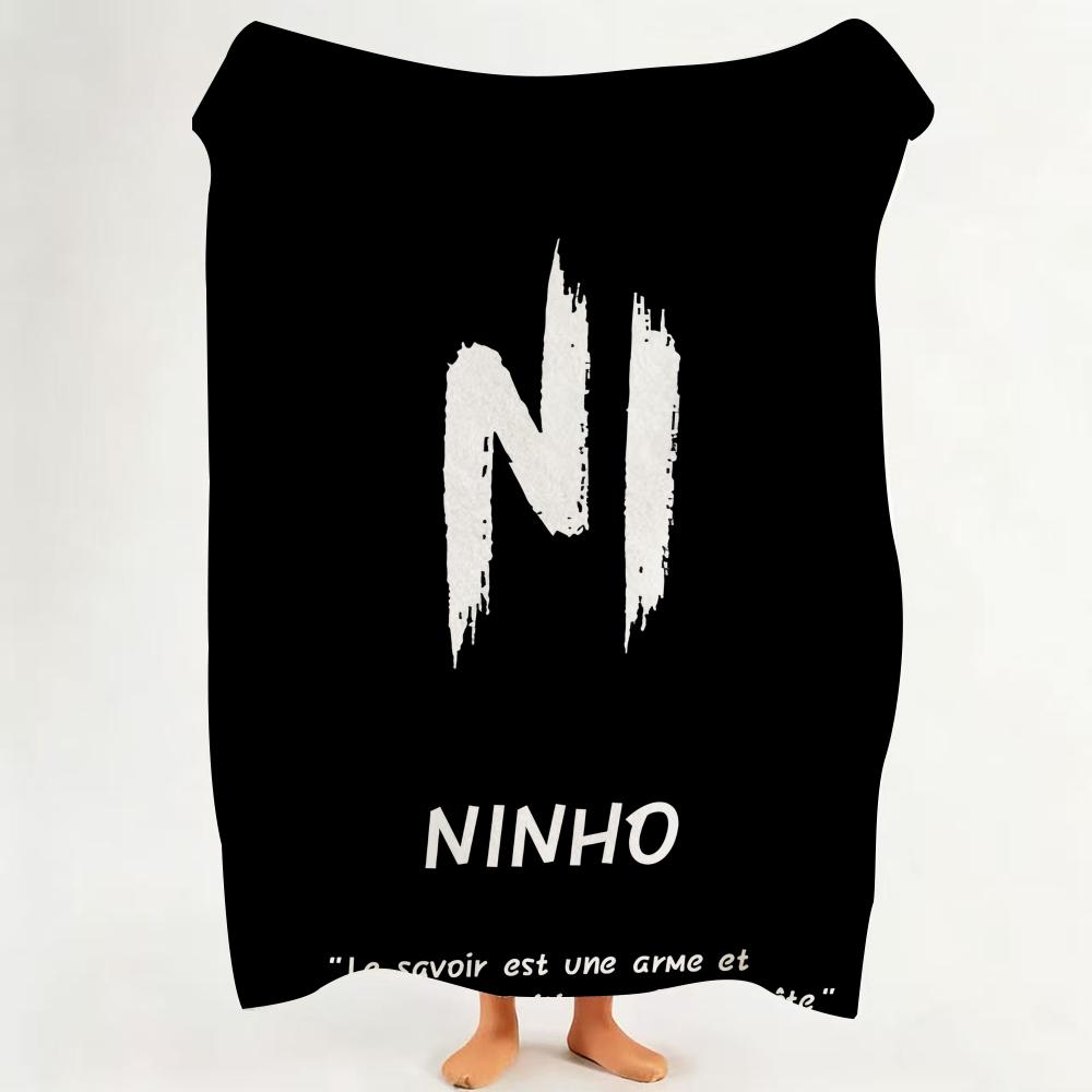 Music N Ninho Throw Flannel Throw Blanket Suitable for Sofa Living Room Bedroom 75cmx90cm