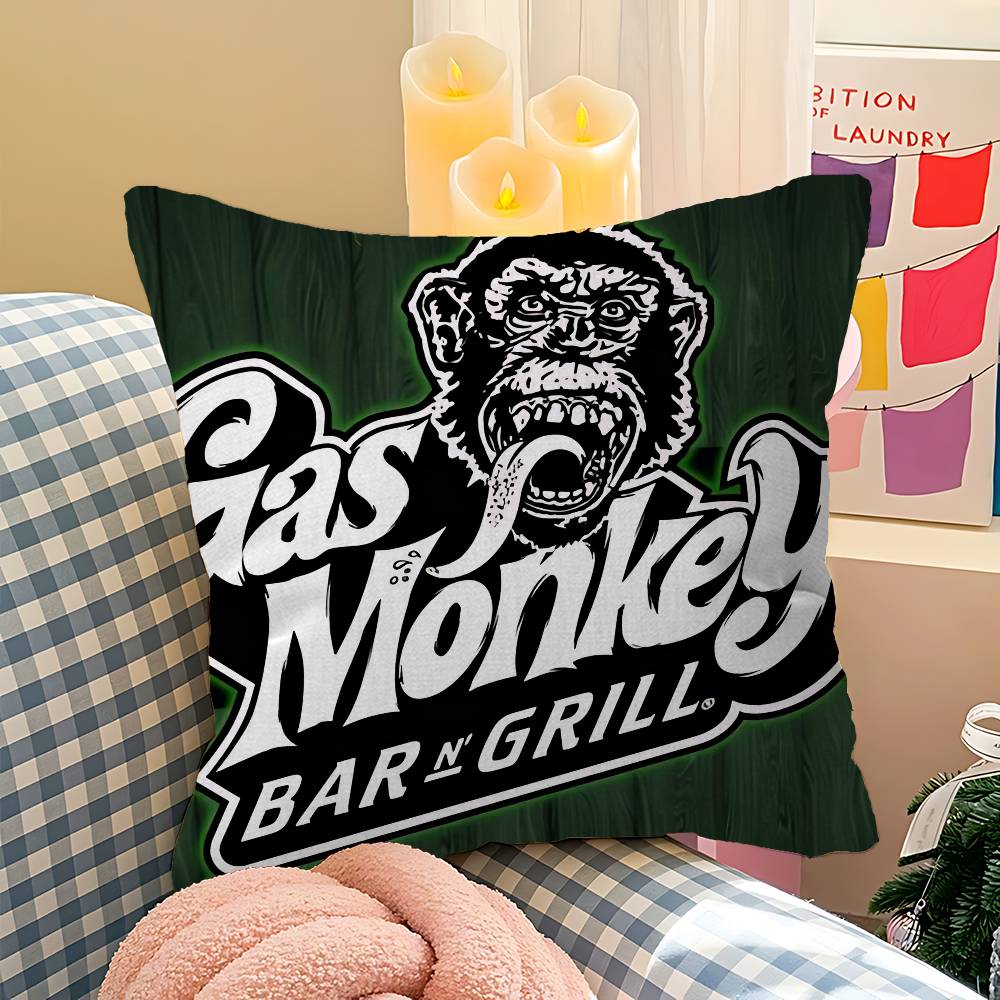 G-Gas M-Monkeys Garage Pillow Cover For Bedroom Room And Living Room Sofa Decorative Cushion Cover