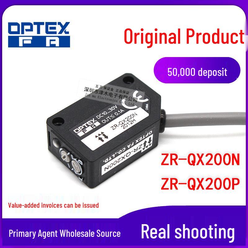 Genuine OPTEX ZR-QX200N/ZR-QX200P Reflective Photoelectric Sensor ZR-QX200N (NPN Output)