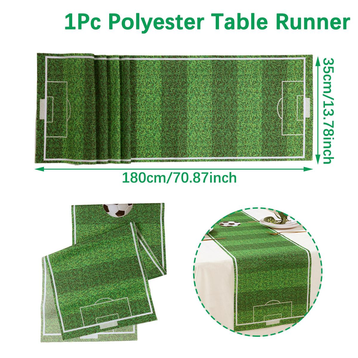 Футбольная скатерть-дорожка Футбол Тематический День Рождения Украшения Детские Мальчики Подарки Футбольное Травяное Покрытие Стола Принадлежности для Детского Праздника