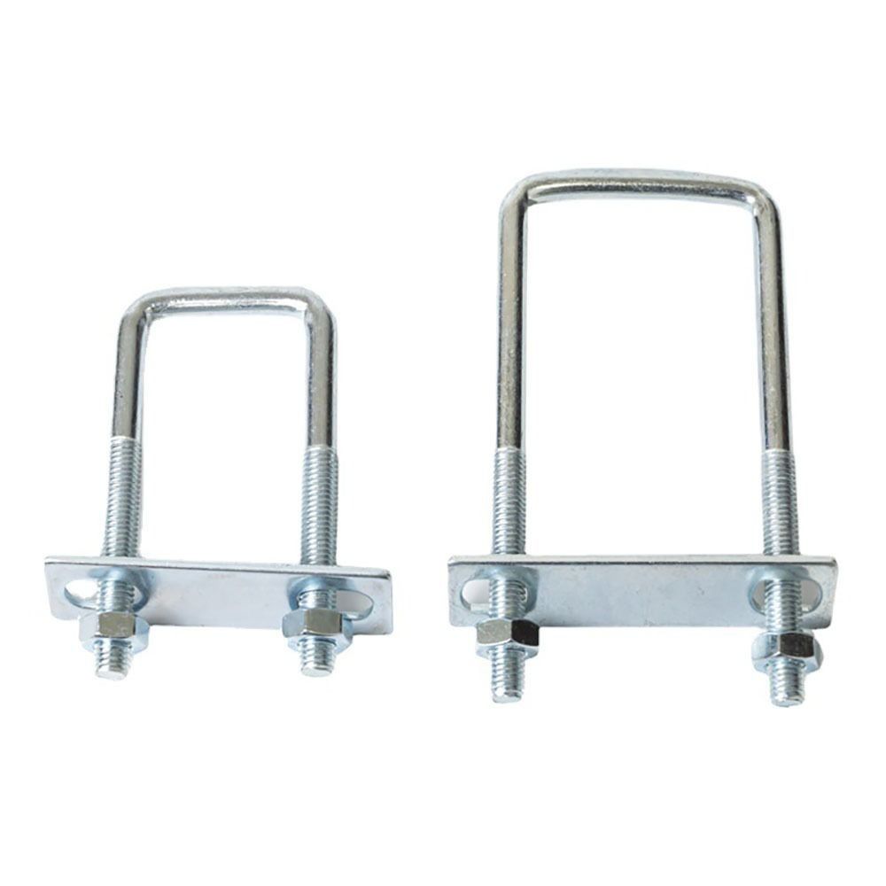 1Pcs Galvanized Q235 Carbon Steel M8 Square Tube Clamp Screws Square Bolt for Square Tube