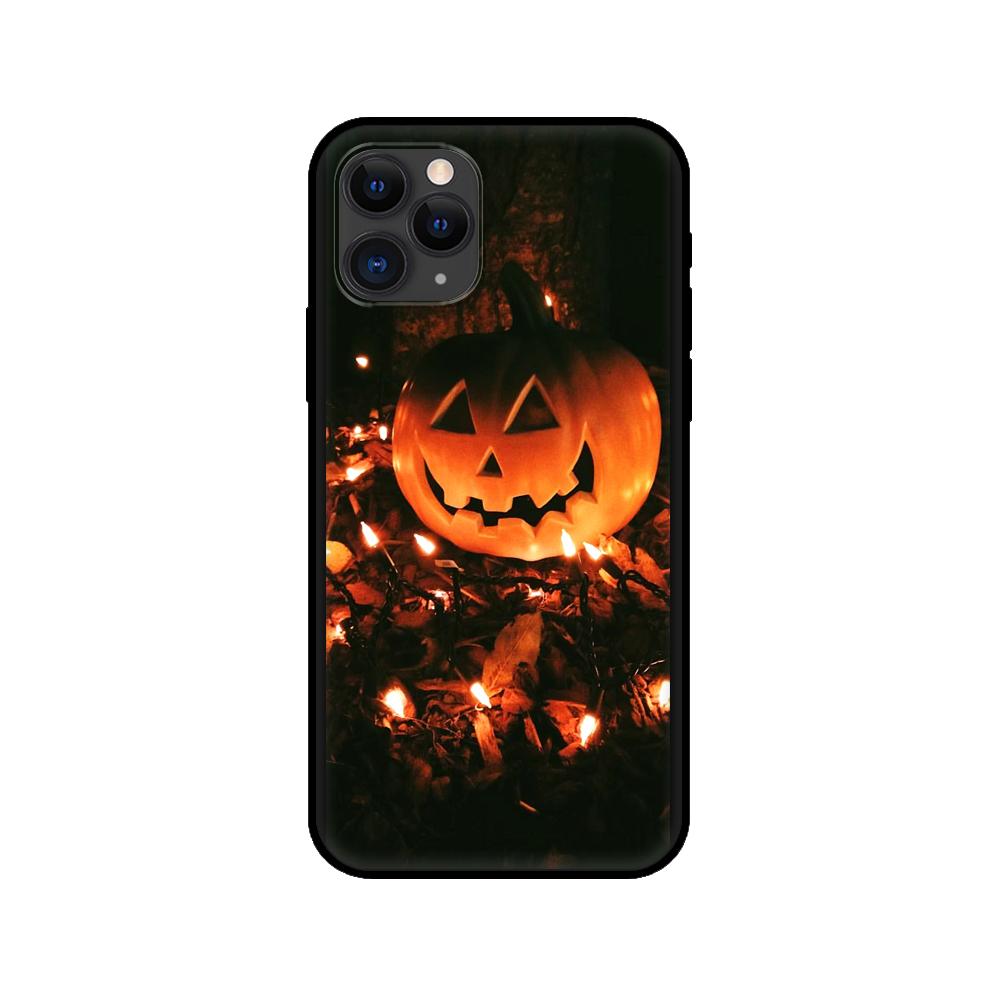 

Черный чехол из ТПУ для iPhone 5 5s se 2020 6 6s 7 8 plus x 10 XR XS 11 12 mini pro MAX задняя крышка Хэллоуин Тыква iphone 6 6S