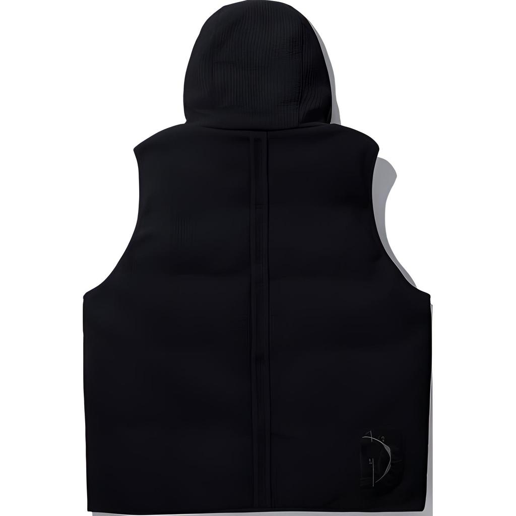 Li Ning X Jackie Chan Collaboration Kung Fu Series Comfortable Casual Hooded Vest Men vest Black AMRU055-2