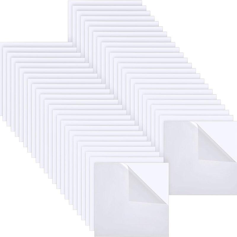 

WTEMPO квадратные пустые акриловые панели прозрачные пластиковые листы идеально подходят для поделок своими руками подарочные бирки рождественские настольные открытки и украшения для вечеринок 0.1*10*10cm*10pcs белый