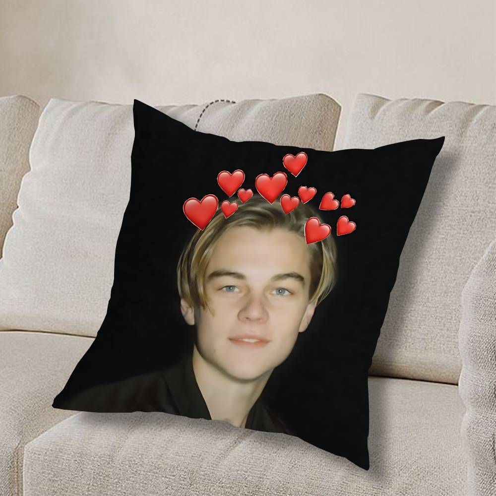L-Leonardo D-Dicaprio YoungS Pillow Case Sofa Living Room Bedroom Headboard Backrest Cushion Square Cushion Nap Time