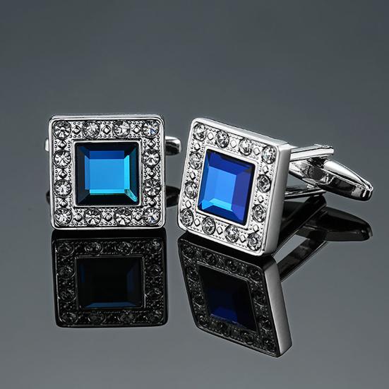 1 Pair Enamel Polishing Retro Pattern Men Cufflinks Electroplating Wear-resistant Shirt Cuff Buttons Clothing Accessories
