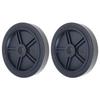 Pack of 2 Heavy Duty Quiet Air Compressor Wheels Durable Plastic Casters Wheel 20/25mm Mounting Hole for Easy Mobility