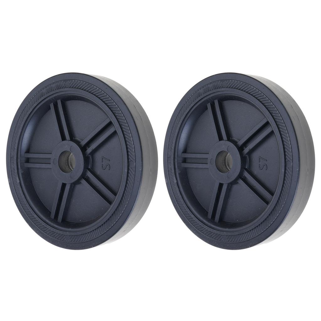 Pack of 2 Heavy Duty Quiet Air Compressor Wheels Durable Plastic Casters Wheel 20/25mm Mounting Hole for Easy Mobility