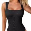 European And American New Women'S Sexy Ribbed Sleeveless Jumpsuit Body Sculpting High Elastic Abdomen Lifting Hip Slim Jumpsuit