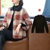 2024 Mom's Petite Plaid Wool Coat - Autumn Fashion, Versatile & Stylish