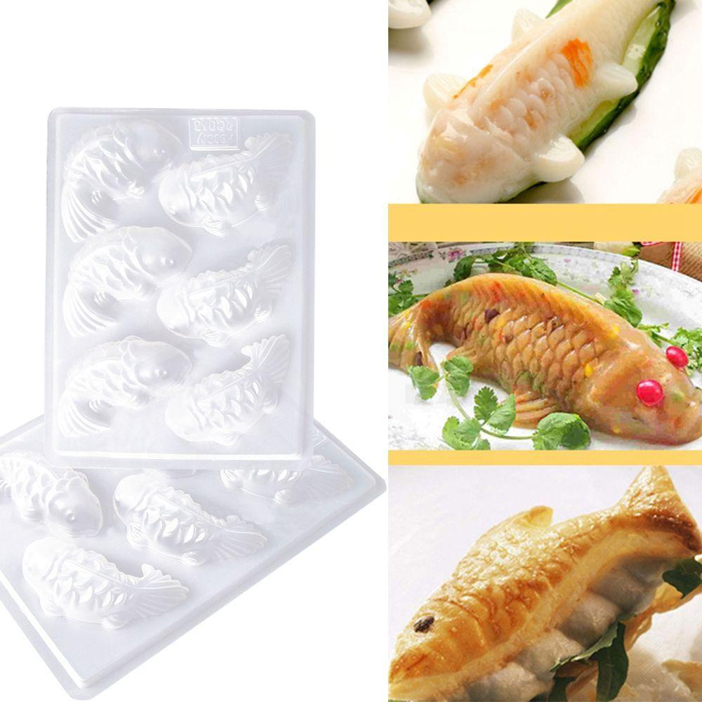 3D Koi Fish Jelly Fondant Cake Handmade Sugarcraft DIY Kitchen Baking Tools Mold Chocolate