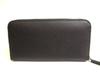 Authentic PRADA Black Calf Leather Round Zip Long Wallet #9939  Refurbished