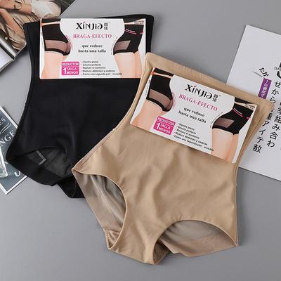 Mesh Nefes Yüksek belli kadın Külot Düz Renk Buz Ipek Shapewear Kemer Külot