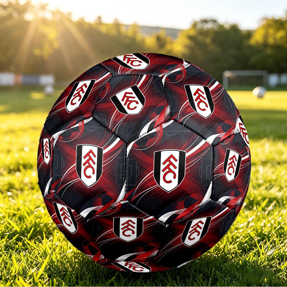 Ballon de Football Imprimé Fulham Football Taille 5, Ballon de Football Anti-Dérapant pour Match Adulte Souvenir pour les Fans de Football