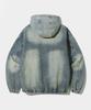 Vlad Denim Applique Hoodie_Dust Indigo