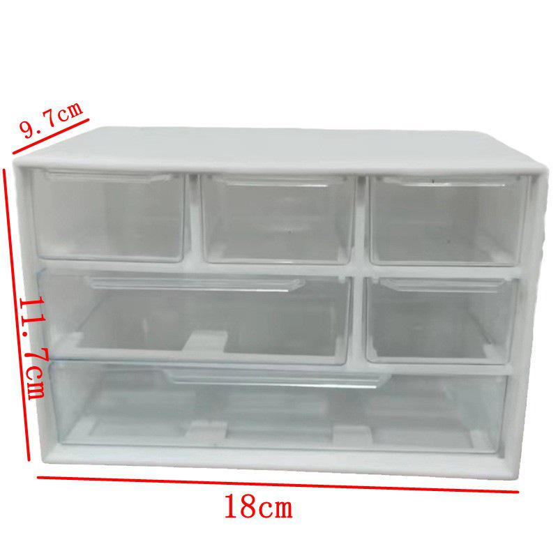 

Прозора коробка для зберігання бісеру та ювелірних виробів з дев ятьма відділеннями та висувними шухлядами