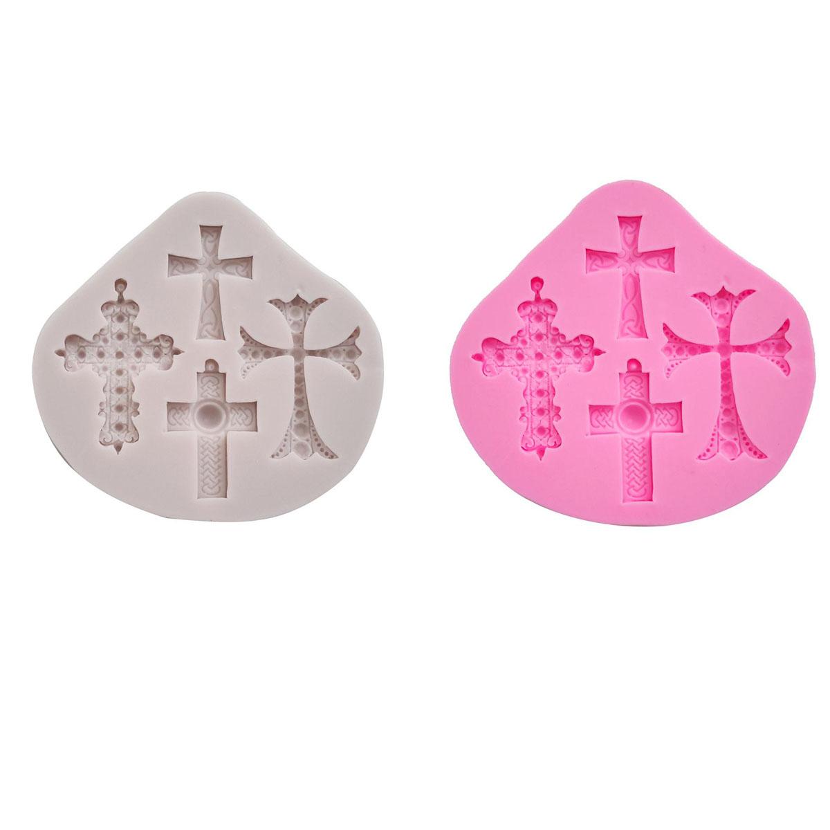 

Силиконовая форма с крестом, форма для украшения торта, сахарная резинка, инструмент для пасты, 3D форма для шоколадного мусса