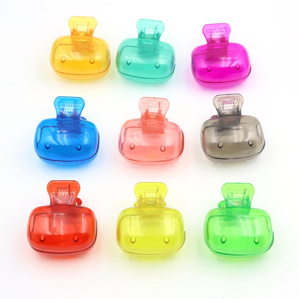 Bulk Travel Toothbrush Head Covers Toothbrush Protector Cap Brush Pod Case Protective Portable Plastic Clip For Household Travel