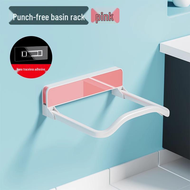 

Складная присоска без следов, стойка для хранения умывальника для ванной комнаты