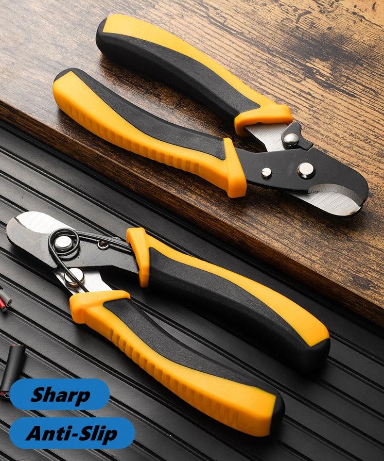 Cable Cutters for Electrical Wire Wire Stripper Plier Multifunction Wire Cutting Tool Stripping Scissors Electrician Hand Tools