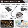Kaito Denshi USB 5V Touch Switch LED Desk Light, Stepless Dimming, White Illumination, Flexible Arm, Compact, Indoor Stand Light, Reading Lamp,