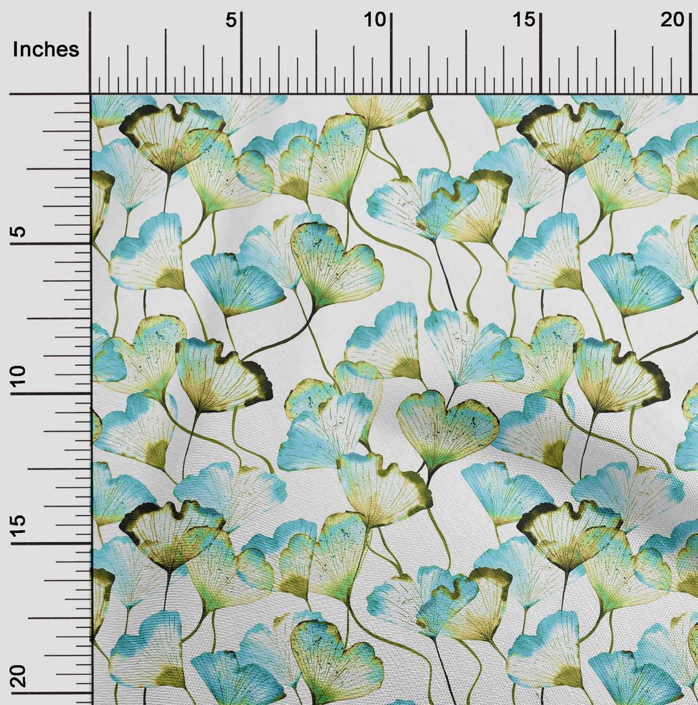 oneOone Cotton Flex Peach Fabric Flower Watercolor Quilting Supplies Print Sewing Fabric By The Yard 40 Inch