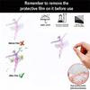 Set Of 5 Ballet Dancer 2D Ornament Acrylic Pendants Christmas Tree Decoration Handmade Jewelry for Dance Enthusiasts
