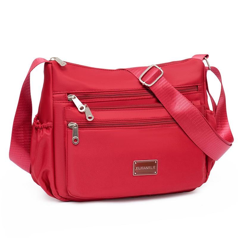 2025 Bag Women's Large Capacity Shoulder Bag Waterproof and Wear Resistant Multi Pocket Commuter Leisure Outdoor Crossbody Bag