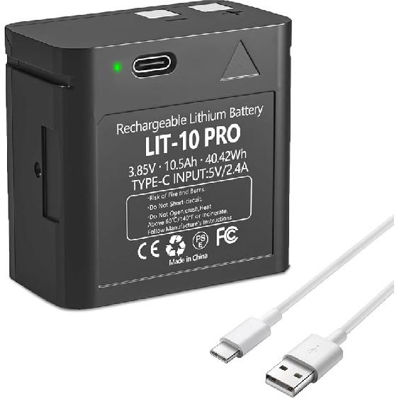 LIT-10Pro 10500mAh Cellular Trail Camera Replacement Battery for SPYPOINT LIT-10 Battery Compatible with SPYPOINT Cellular Hunting Trail Cameras