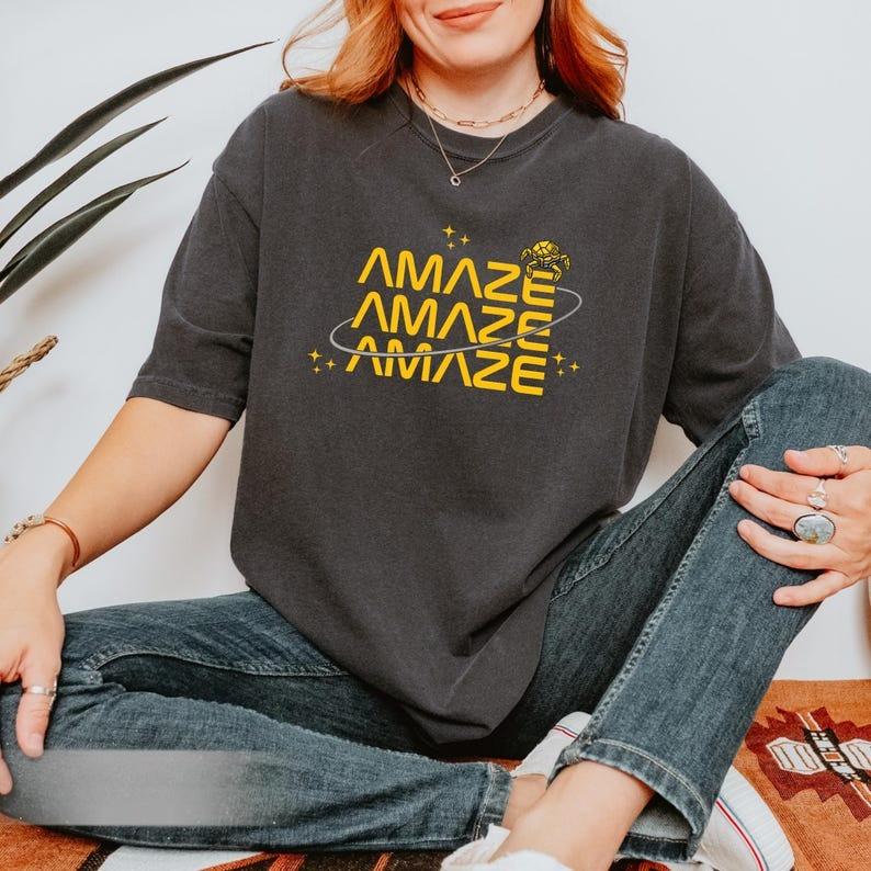 2026 Summer Fashion Trendy Tee Amaze Amaze Amaze T-shirt, Project Hail Mary Rocky Shirt, Book Lovers Gift, Scifi Reader Gift, Space Shirt, Alien Shirt