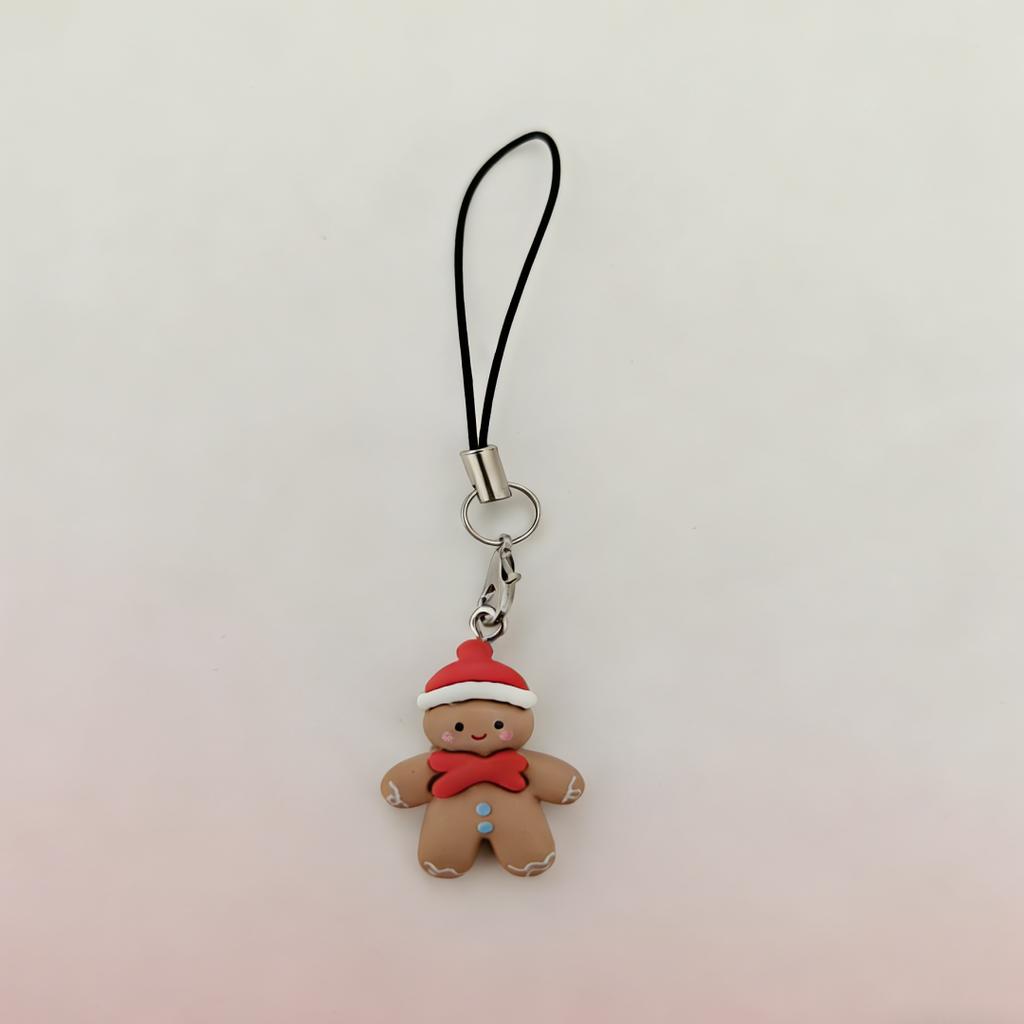 Christmas Gingerbread Man Phone Lanyard Instantly Adds a Warm Holiday Atmosphere to Your Daily Life When Hung on Your Phone