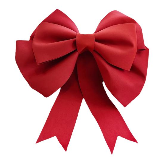 Duża czerwona kokarda wisiorek świąteczny łatwy do zawieszenia dekoracja świąteczna wewnętrzna zewnętrzna dekoracja pudełka na prezent