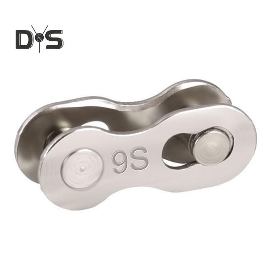 Kettengliedverbinder, Metall, Zugfeste, bruchfeste Fahrradkettenschnalle, leicht zu zerlegende Fahrradkettenschnalle für 8/9/10/11/12-Gang-Ketten