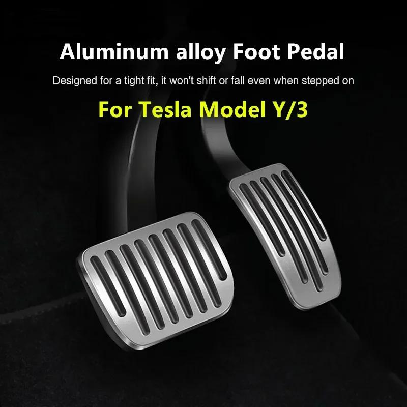 Car Foot Pedal Pads Covers For Tesla model y juniper 2025  Model 3 Highland 2025 anti Slip Accelerator Brake Rest Pedal