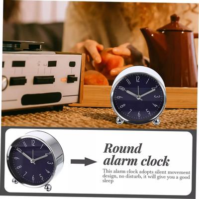 Analoger Wecker 4 Zoll Rund Nicht Tickend Batteriebetrieben Leiser Schlummerwecker Für Schlafzimmer Büro Schreibtisch Geschenkidee
