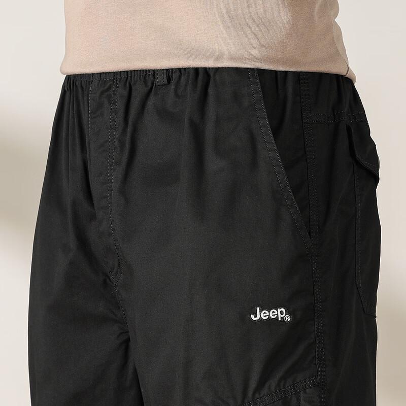 Jeep Men's Spring Autumn Straight-Leg Cargo Pants