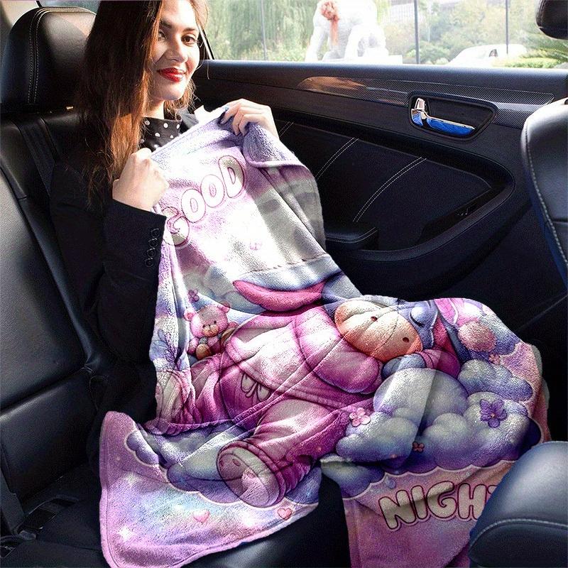 1pz Coperta con Stampa Winnie the Pooh - Morbida, Coperta per Tutte le Stagioni per Soggiorno, Camera da Letto, Regalo Personalizzato con Adorabile Design a Cartone Animato