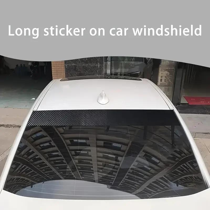"Sleek Design" Car Sunshade Film - Front & Rear Windshield Vinyl Decal, Heat-Insulating & Uv Safeguard, Easy Apply For Glass & M