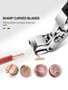 Stainless Steel Long Handle Curved Nail Clipper with Large Grip