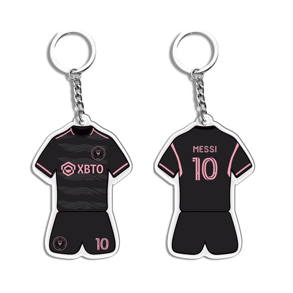 Porte-clés Joueur Étoile: Messi, Ronaldo, Neymar - Souvenirs et Cadeaux de Football en Acrylique