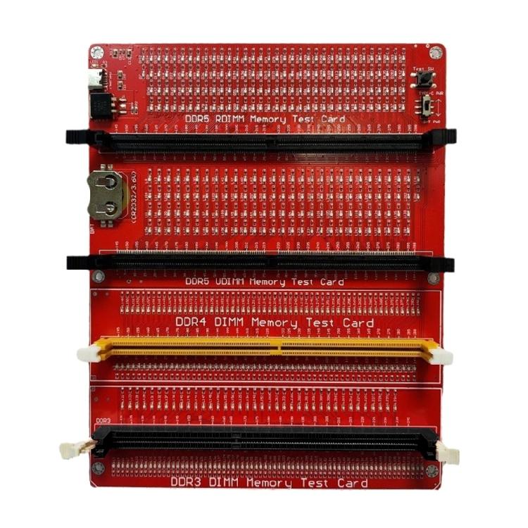 Two Powereds Memory Diagnostic Device Supporting DDR3 DDR4 DDR5 UDIMM RDIMM Hardware Fault Identification