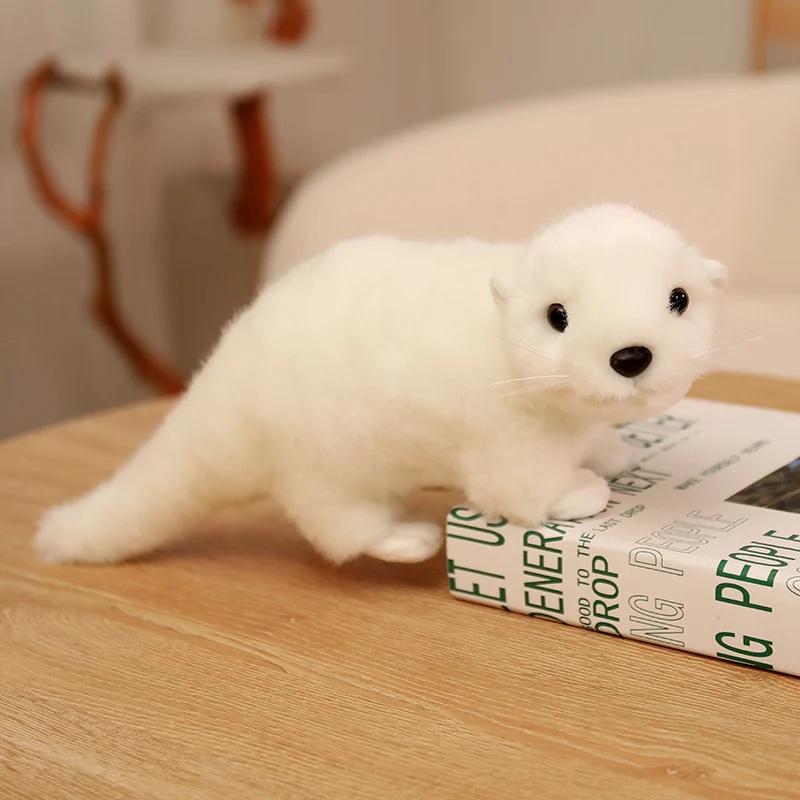 333845Cm Kawaii Realistico Peluche Lontra Lontra Peluche Giocattolo Peluche Bambola Rassicurante Bambino Compleanno Regalo di Natale