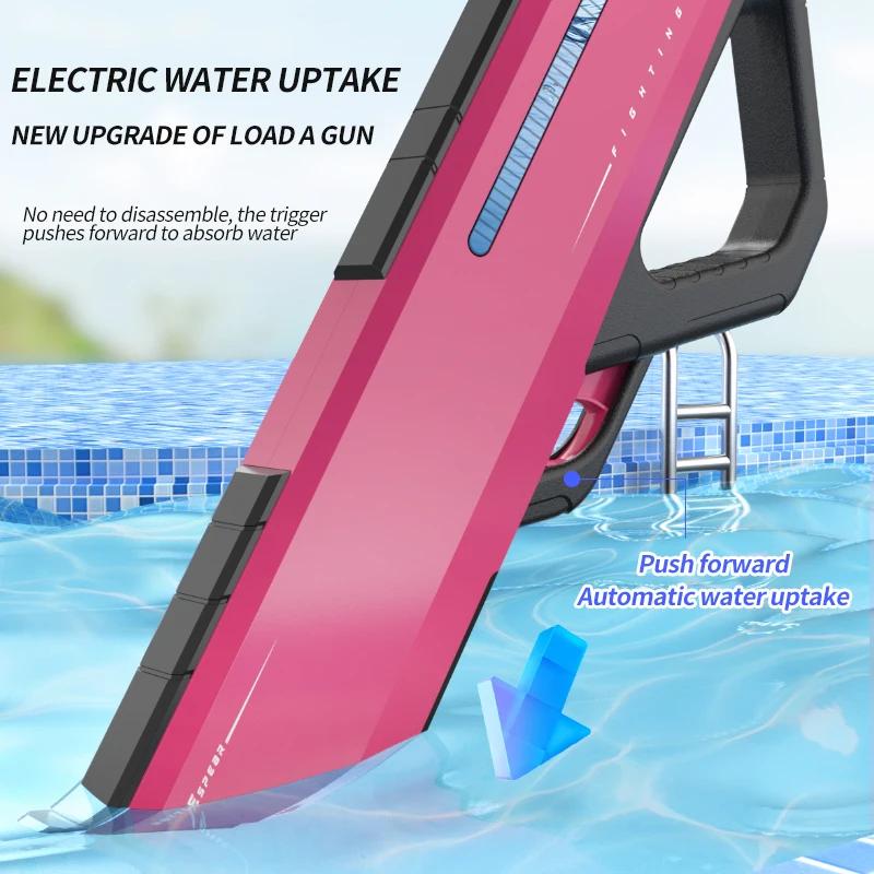 Fully Automatic Watergun Electric Water Gun Summer Outdoor Toys For Children Spraying Guns  Continuous Firing Water Gun Pool Toy