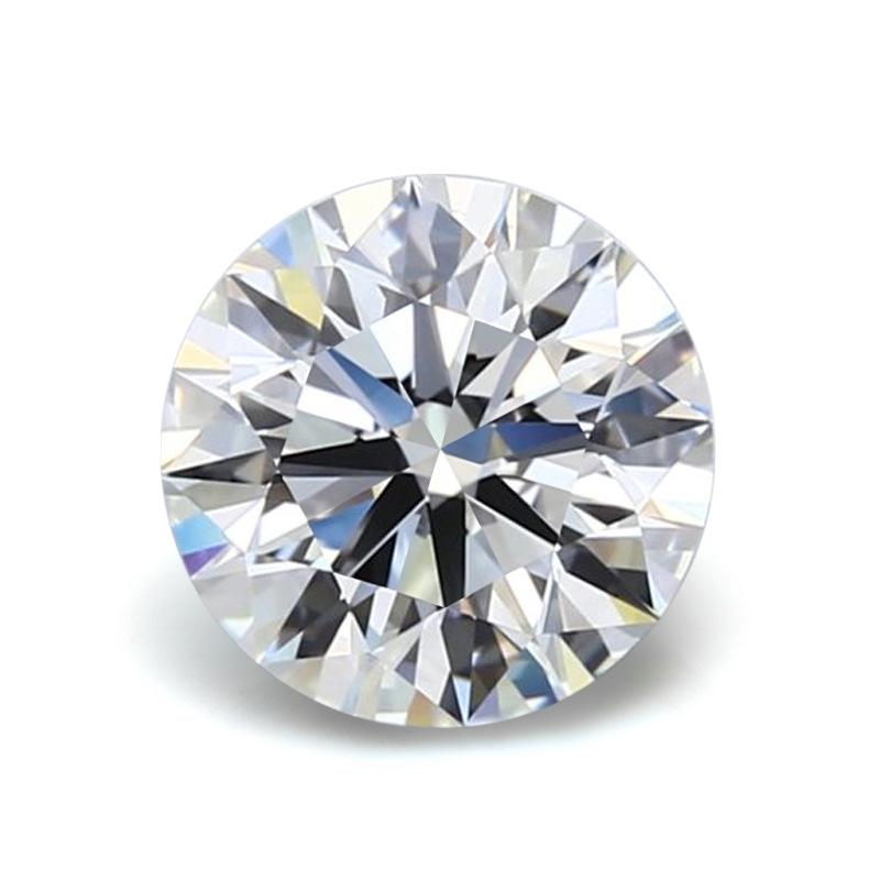 Fancy Color Moissanite Loose Stone D VVS1 Round Cut Gemstone 1.6mm белый