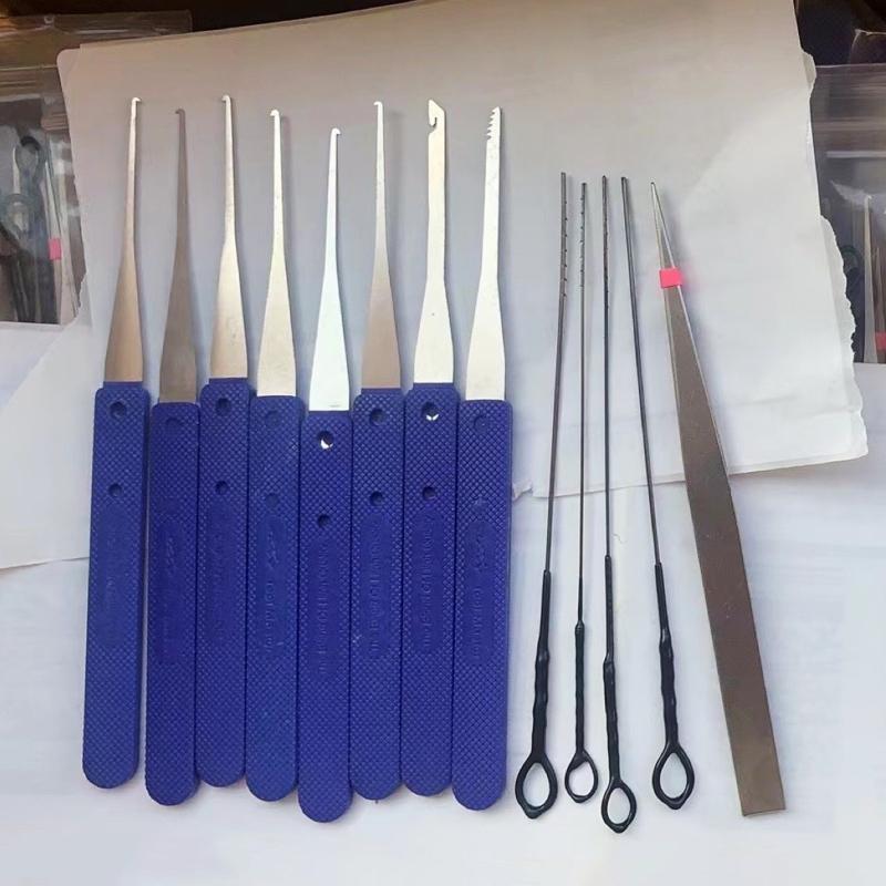 1 Juego Multifuncional Roto para Extractor de Llaves Juegos de Artesano Herramienta de Mano para Ganzuar Cerraduras Kit de Herramientas de Ganzuado Juego de Ganzúas para Tarjeta Hogar