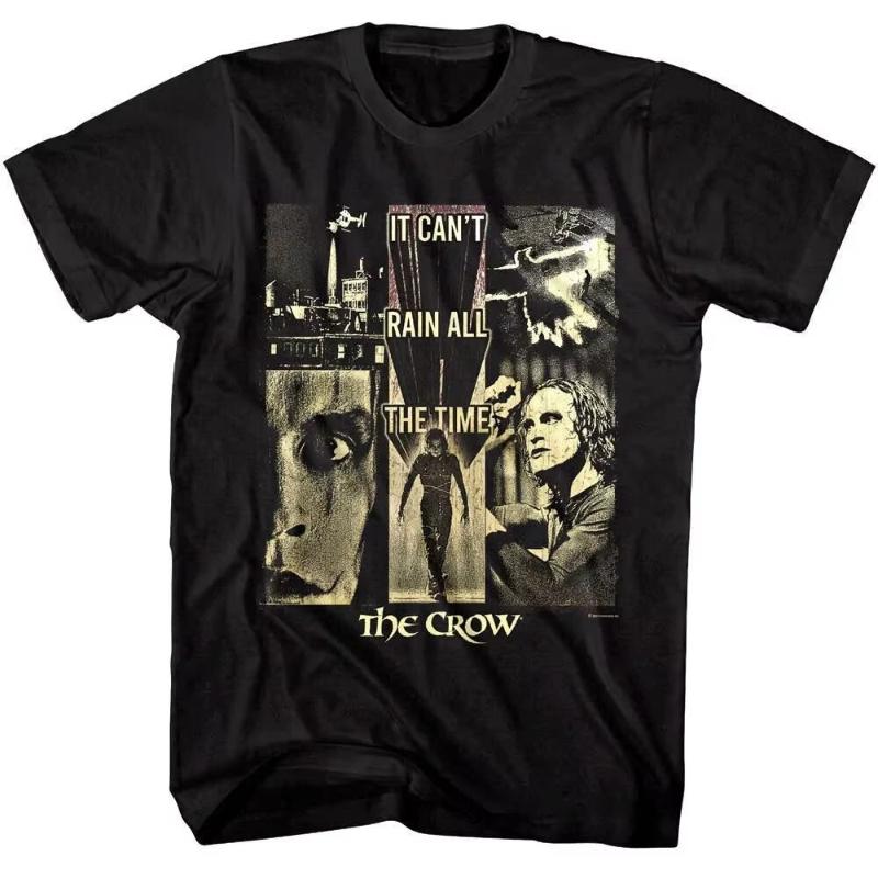 

Летний Унисекс и Женский Свободный Дышащий Топ Футболка THE CROW Футболка Эрик Дрэйвен Кино Монтаж Узор Футболка S